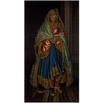 Oil painting - Native Lady of Umritsur Oil painting - Native Lady of Umritsur