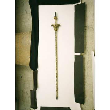 Ceremonial staff or fencing stick