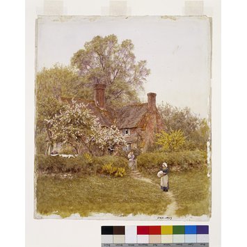 Watercolour - A Cottage at Chiddingfold, Surrey Watercolour - A Cottage at Chiddingfold, Surrey