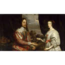 Oil painting - Charles I of England and Queen Henrietta Maria