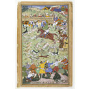 Painting - Akbar hunting at Palam, near Delhi Painting - Akbar hunting at Palam, near Delhi
