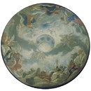The Adoration of the Trinity (design for the decoration of a dome) (Oil painting)