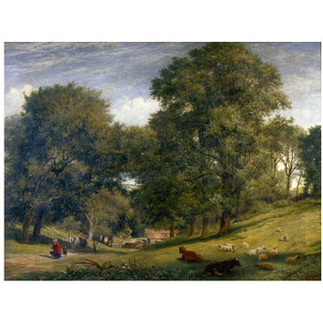 Oil painting - An Old English Homestead