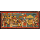 Painting - Processional scene with Amar Singh, ruler of Thanjavur (Tanjore), and Sarabhoji