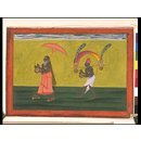 A priest and a pilgrim (Painting)