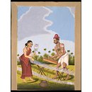 A Weaver and his wife (Painting)