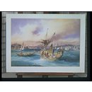 Watercolour - The Entrance to the Golden Horn, Constantinople Watercolour - The Entrance to the Golden Horn, Constantinople
