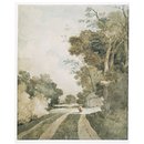 Landscape with Cottages (Watercolour)