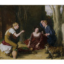 The Butt: Shooting a Cherry (Oil painting)