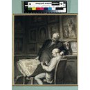 The Print Collectors; Deux amateurs d'estampes (Watercolour)