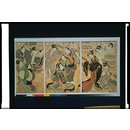 Woodblock print - Scene of women at a bathhouse
