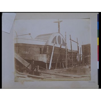 Photograph - Paddle steamer in dry dock Photograph - Paddle steamer in dry dock