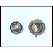 Brooch - Enamelled coin