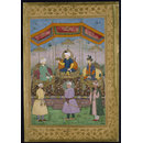 Watercolour - Timur Handing the Imperial Crown to Babur