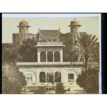 Photograph - Marble pavilion and old entrance to the fort Photograph - Marble pavilion and old entrance to the fort