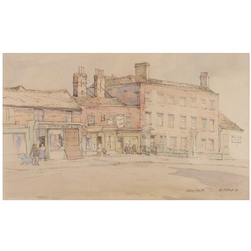 Watercolour - Epping High Street; Recording Britain Collection