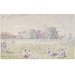 Watercolour - The Cricket Green, Great Bentley; Recording Britain Collection