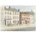 Watercolour - 18th Century Houses, South Quay, Great Yarmouth; Recording Britain