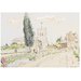 Watercolour - Waltham Abbey; Recording Britain Collection