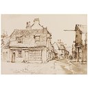 Market Street, Newmarket; Recording Britain (Watercolour)