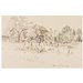 Watercolour - Hartest; Recording Britain