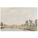 Snape Bridge; Recording Britain (Watercolour)