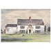 Watercolour - Castle Farm, Terrington St John, near King's Lynn; Recording Britain