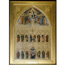 Christ Enthroned with Saints (design for a fresco for All Saints, Margaret Street) (Oil painting)