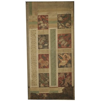 Oil painting - Copy of painting inside the caves of Ajanta (cave 17); Copy of painting from the caves of Ajanta