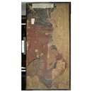 Copy of painting inside the caves of Ajanta (cave 17); Copy of painting from the caves of Ajanta (Oil painting)