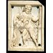 Casket panel - The Drunken Herakles supported by Priapus