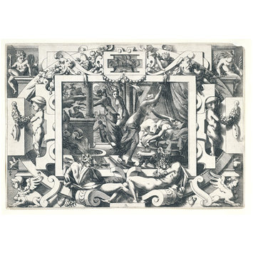 Print - Livre de la conqueste de la Toison d'Or; Jason and the Golden Fleece; Peleas' daughters killing their father (plate 23)