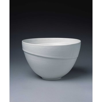 Bowl - Ribbed Matt White Bowl