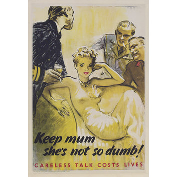 Poster - Keep mum, she's not so dumb!