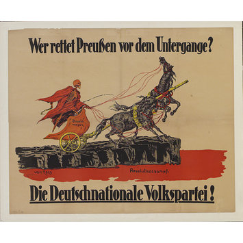 Poster - Who Saves Prussia from its Doom?; Wer Rettet Preussen vor dem Untergange?