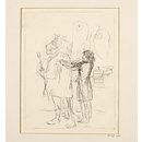 Disraeli measuring the British Lion (Drawing)