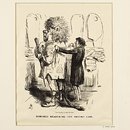 Disraeli measuring the British Lion (Engraving)