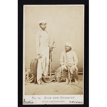 Photograph - Groom and grasscutter; Syce and ghasscut Photograph - Groom and grasscutter; Syce and ghasscut