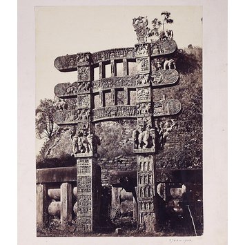 Photograph - The Eastern gateway at Sanchi Photograph - The Eastern gateway at Sanchi