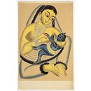 Painting - Yasoda nursing Krishna
