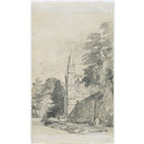 Drawing - Salisbury Cathedral: the west front