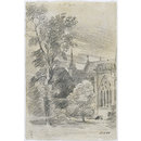 Drawing - Salisbury Cathedral: exterior from the south-east