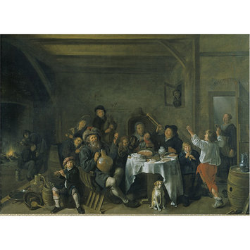 Oil painting - A Family Merrymaking
