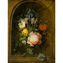 Flowers in a Niche (Oil painting)