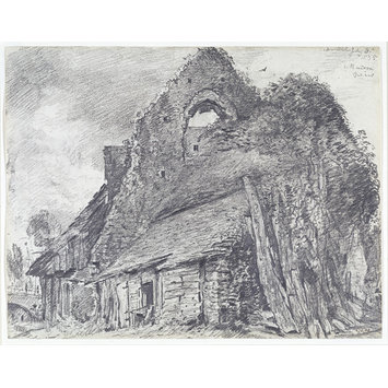 Drawing - The ruins of the Maison Dieu, Arundel. Drawing - The ruins of the Maison Dieu, Arundel.