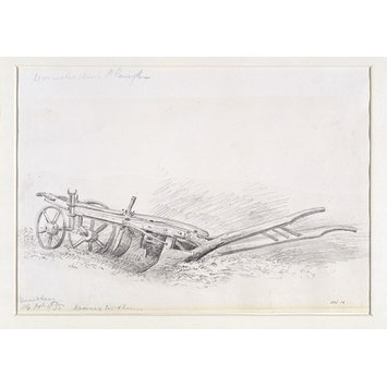 Drawing - A plough at Bewdley. Drawing - A plough at Bewdley.