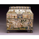 Embroidered casket