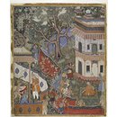Rustam and Mihrafroz prepare for their wedding (Painting)