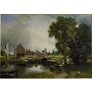 Oil painting - Dedham Lock and Mill