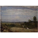Oil - Summer Morning: Dedham from Langham
